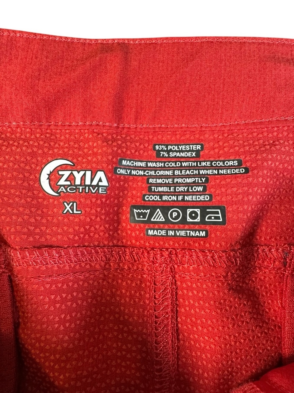 Zyia Active Women's XL Red Athletic Shorts Performance Stretch Hiking Travel - Picture 5 of 11